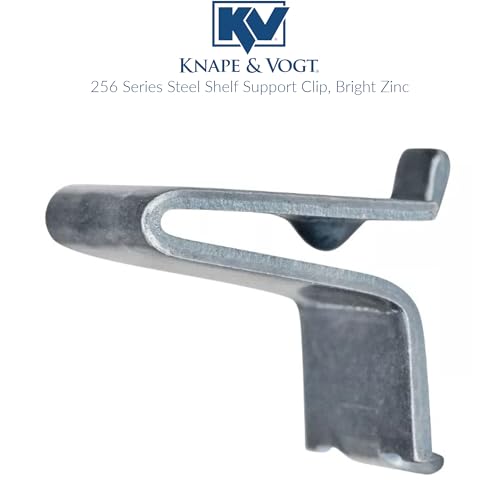Knape & Vogt Knape and Vogt Adjustable Steel Pilaster Shelf Support Clip Zinc (Pack of 20)