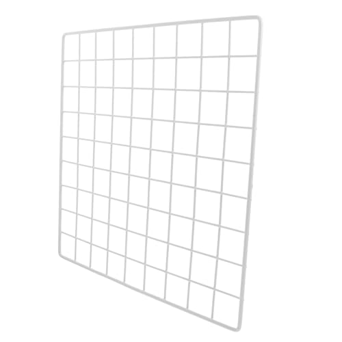 Levemolo Sturdy Metal Grid Wall Panel Photo Grid Wall Iron Wire Mesh for Room Decor School Office