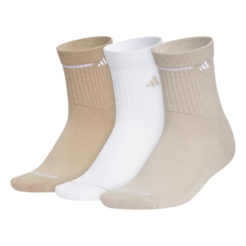 Image of adidas Cushioned Sport High Quarter Socks 3-Pairs Durable & Comfortable