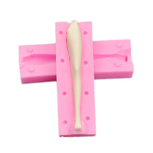 Molde de silicona para decoración de pasteles 3D de 4 piezas miniatura 5