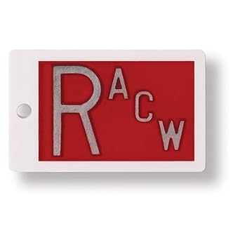 X-Ray Markers Plastic - Red, Right ONLY, 1" Lead Letter "R"