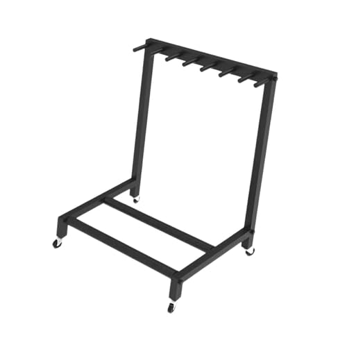 Estante De Almacenamiento De Raqueta De Bádminton Rodante, Soporte De Raqueta De Tenis De Pie, For Club De Cancha, Gimnasio, Escuela, Garaje