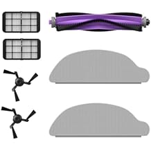 3i G10+ Replacement Accessories Kit - Includes 1 Main Brush, 2 Side Brushes, 2 Mop Pads, and 2 Washable Filters for Robot Vacuum Cleaner