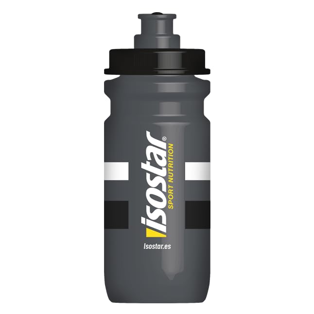 ISOSTAD Isostar Bidón Gris, Tapón Hermético, Versatilidad Deportiva, 600 ml