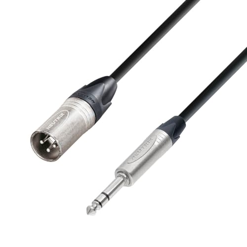 Cable balanceado Adam Hall Cables 5 STAR BMV 0150 con conectores Neutrik XLR a Jack de 1,5 m