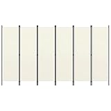 Color: Blanco crema; Material: Tela (100% poliéster), hierro con recubrimiento en polvo; Dimensiones totales: 300 x 180 cm (ancho x alto)