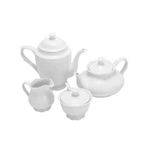 Cj 4 Peças para Chá de Porcelana Rojemac Branco