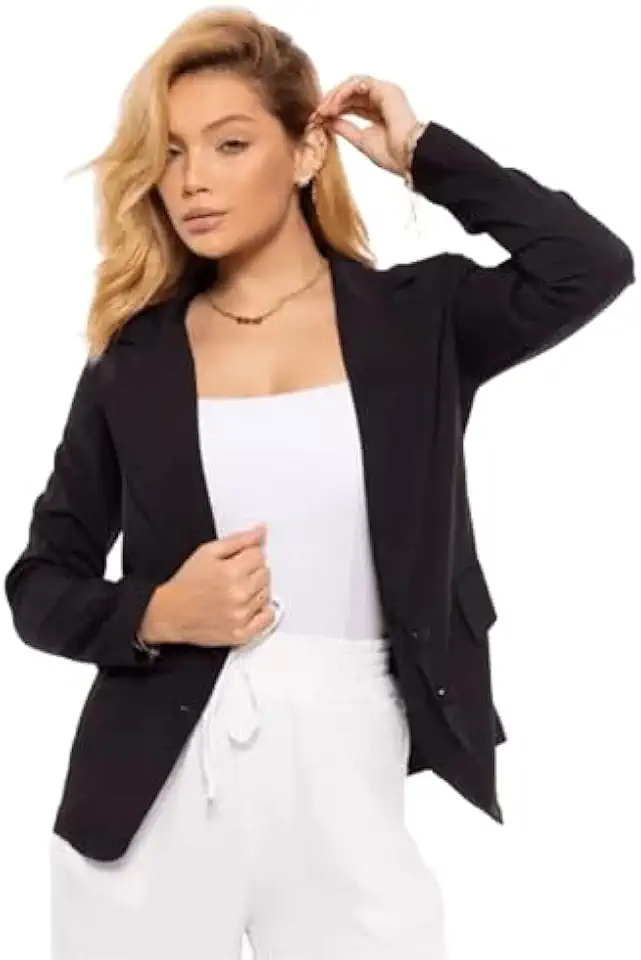 Max Blazer Feminino Longo em Alfaiataria com Botão – Elegante, Estruturado e Sofisticado para Trabalho, Eventos e Moda Executiva | REF: BLZ-004
