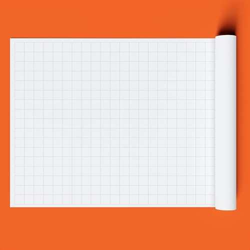 Geyer Instructional Products - Rolo grande de papel milimetrado de 91,4 cm x 304,8 cm, grade preta d