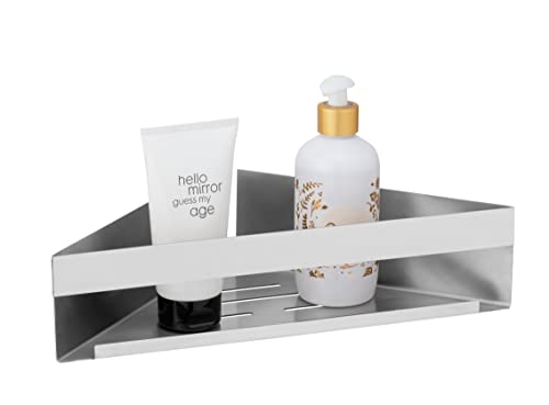 Tablette d'angle inox mat de haute qualité pour douche élégante