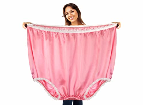 Product Image of the Giant Grand Mama Underwear - Pink Big Momma Funny Joke Gift Underwear For Women or Men - A Fun Way To Share The Laughs, Great Oversized Funny Gift Novelty Underwear For All To Enjoy Pink