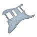 Dopro 11-Hole Strat HSS Guitar Pickguard 3-Screw Humbucking Pickup Mount for American FD Stratocaster White Pearl