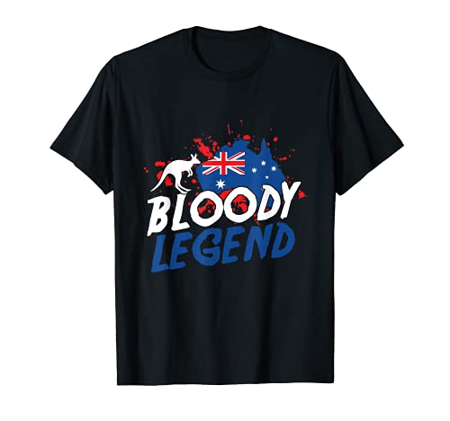 Australian Famous Aussie Statement Bloody Legend Australia T-Shirt