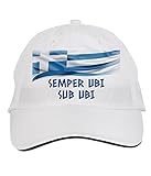 Makoroni - Semper UBI SUB UBI Greece Greek Hat Adjustable Cap, Desy82 White