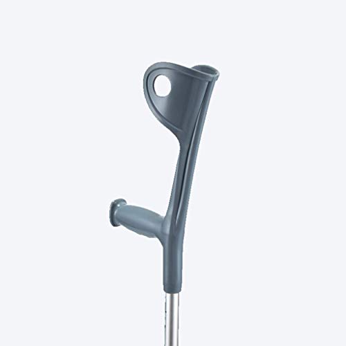 Muletas (pares), bastón para discapacitados, bastón liviano para las axilas, muletas ajustables, diseño de goma suave, resistente estándar y alto para adultos, comodidad para la muñeca, anti