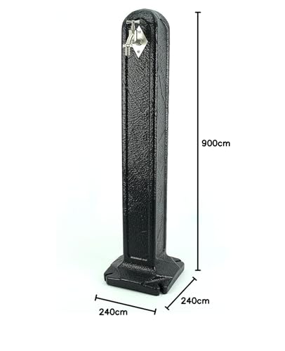 Wassersäule Wasserzapfsäule Entnahmestelle Wasserhahn Tanker Wasserzapfstelle Steinoptik Anthrazit