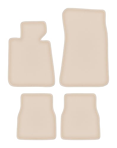 Tapis de Sol en Velours Fortuna Beige pour BMW 3 E30 Coupé 1982-1994 Lot de 4