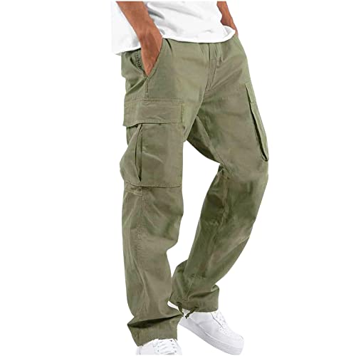 Yolimok Pantalones de Carga para Hombre Talla Grande Largos