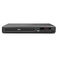 Lenoxx Compact DVD Player for DVDs, CDs & MP3 via USB with Multi-Language OSD, Multi-Region Setup, Remote Control, RCA AV Output, Wide-Angle Format, Sleek Mini Design – Black