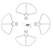 Produktbild Morza ABS Removable Propeller Prop Protektoren Schutz Stoßfänger mit Schrauben für DJI Phantom 3