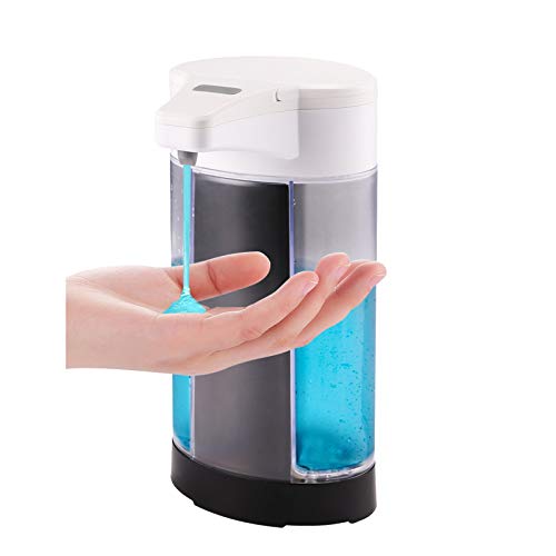 FreeLeben Seifenspender Automatisch 400ML IPX7 Wasserdicht Berührungslos Desinfektionsspender mit Sensor Infrarot Wandmontage/Vertikal Induktionsseifenspender mit Einstellbarem Ausgabevolumen Cover