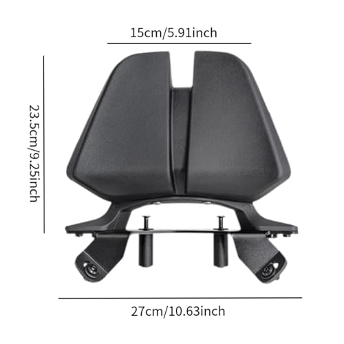 Dossier arrière de moto passager perfk accessoire modification universel 368g - 2