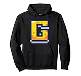Pixel Video Game Letter G Name Initial Monogram