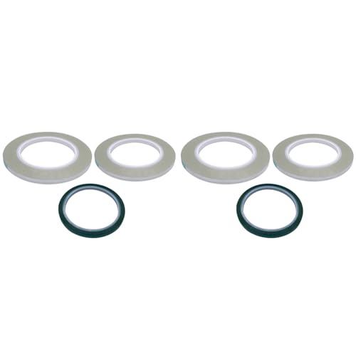 Adhésif transparent 1/4 pouce 125m pour bandes de bobine à bobine x2