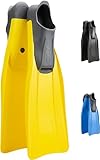 CRESSI Clio Premium Aletas para Buceo, Snorkeling y Natación, Unisex, Amarillo, 43/44