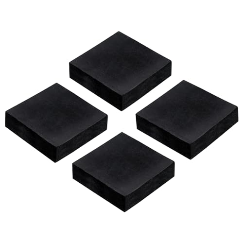 QUARKZMAN 4 Stück Quadratische Gummischwingungsdämpfer
