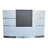 Jet-Line® Büromöbel | Empfangstheke | Theke Tresen | für Ihr Büro Valence | weiß Salon Kanzlei Praxis Salon Möbel von 160 cm