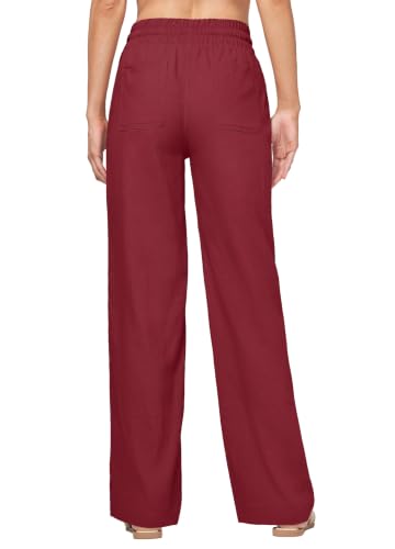 Image of Willit Women Linen Pants Wide Leg Palazzo Trousers 29 inch /31 inch / 33 inch