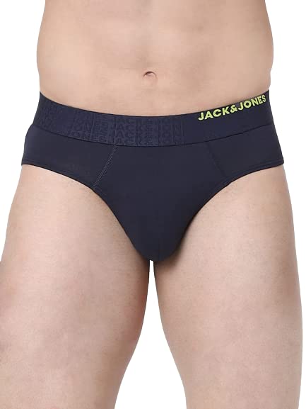 JACK & JONES Men's Cotton Classic Regular Solid Briefs