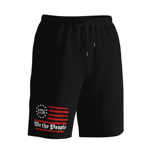 We The People 1776 Men's Quick-Dry Board Shorts 7" - Swim Trunks Summer Hawaii Beach2