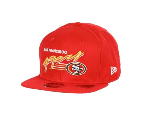 New Era San Francisco 49ers NFL Team Lettering Rot Verstellbare 9Fifty Original Fit Snapback Cap - One-Size