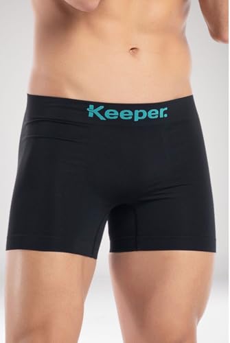 Kit 5 cuecas boxer sem costura microfibra Keeper escolha as cores (BR, Alfa, GG, Regular, Preto, Mar