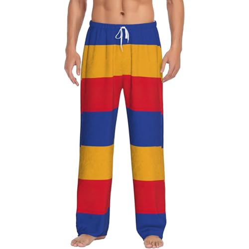 Bas de pyjama Arménie homme en flanelle de coton supérieure avec poches
