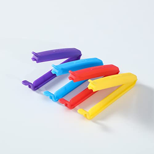 Keenpioneer Decorating/Icing Bag Sealing Clips, 4Inch, 12-Piece, 4-Color #TOP7
