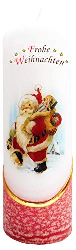 Meissner-Handel Auswahl Motiv, Weihnachtskerze 'Frohe Weihnachten' ca....