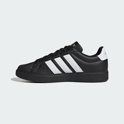 adidas Herren Streettalk Shoes, Core Black/FTWR White/Matte Gold, 43 1/3 EU – Ansicht 2