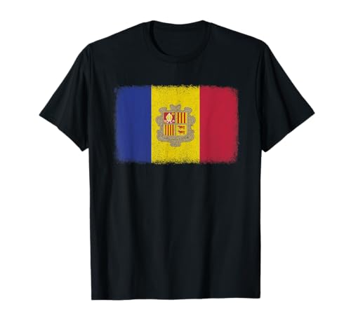 Bandera de Andorra para hombres, mujeres y niños Camiseta