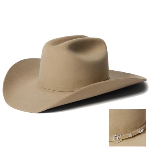 Stetson Men's 4X Corral Wool Cowboy Hat Sand 7 1/4