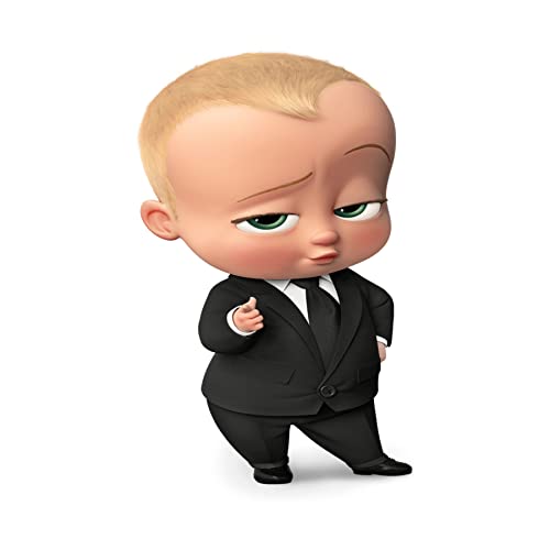 Image of Pretty Ur Party Boss Baby Theme Paper Cutouts for Birthday Parties, Boss Baby Party Supplies decor, Birthday Party Decoration Cut-Outs (10 pcs) - Blue /Black