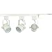 Direct-Lighting Brand H System 3-Lights GU10 7.5W LED (500 lumens Each) Track Lighting Kit White 3000K Warm White Bulbs Included HT-50154L-330K (White)
