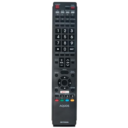 GB172WJSA Replace Remote Applicable for Sharp Aquos TV LC-70LE660U LC-80LE661U LC-70C6600U LC-70EQ30U LC-70LE661U LC-60EQ30U LC-60LE661U LC-60LE660U LC-60C6600U LC70LE660U LC80LE661U LC70C6600U