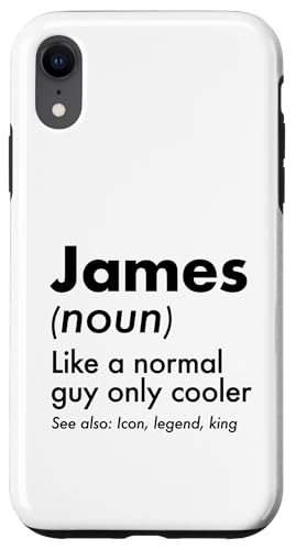 James Like A Normal Guy Only Cooler Legend King �t�@�[�X�g�l�[�� �X�}�z�P�[�X iPhone XR �p