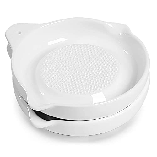 Ceramic Grater Plate Set of 2