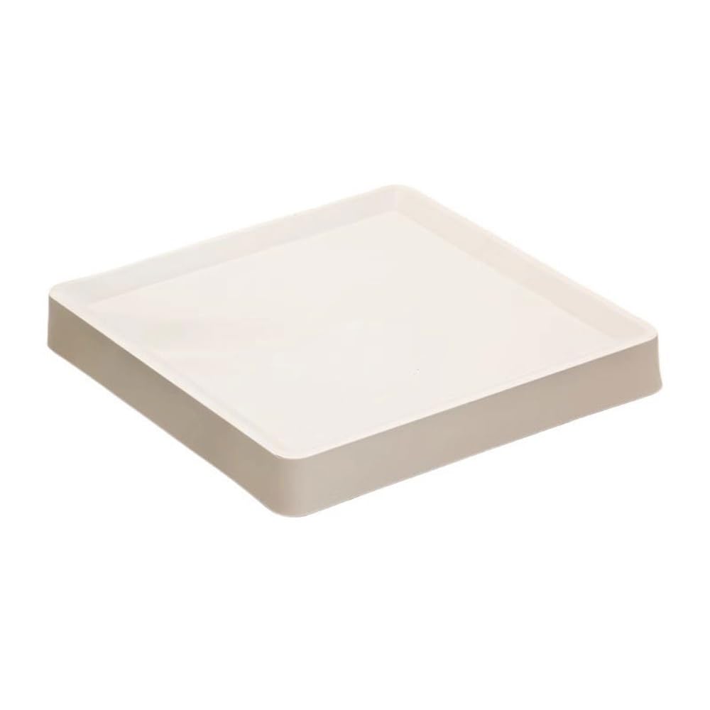 K5C7S3W9D6 plant dish saucer Plant Saucer Rolling with Wheels, Pallet Trolley Drip Tray for Home Garden(White)