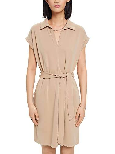 ESPRIT Damen 993ee1e303 Kleid, 240/Taupe, M