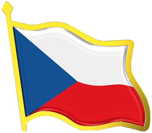 Czech Republic (Czechia) Flag Lapel Pin - Enamel Metal National